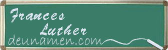 Frances Luther Visitenkarte
